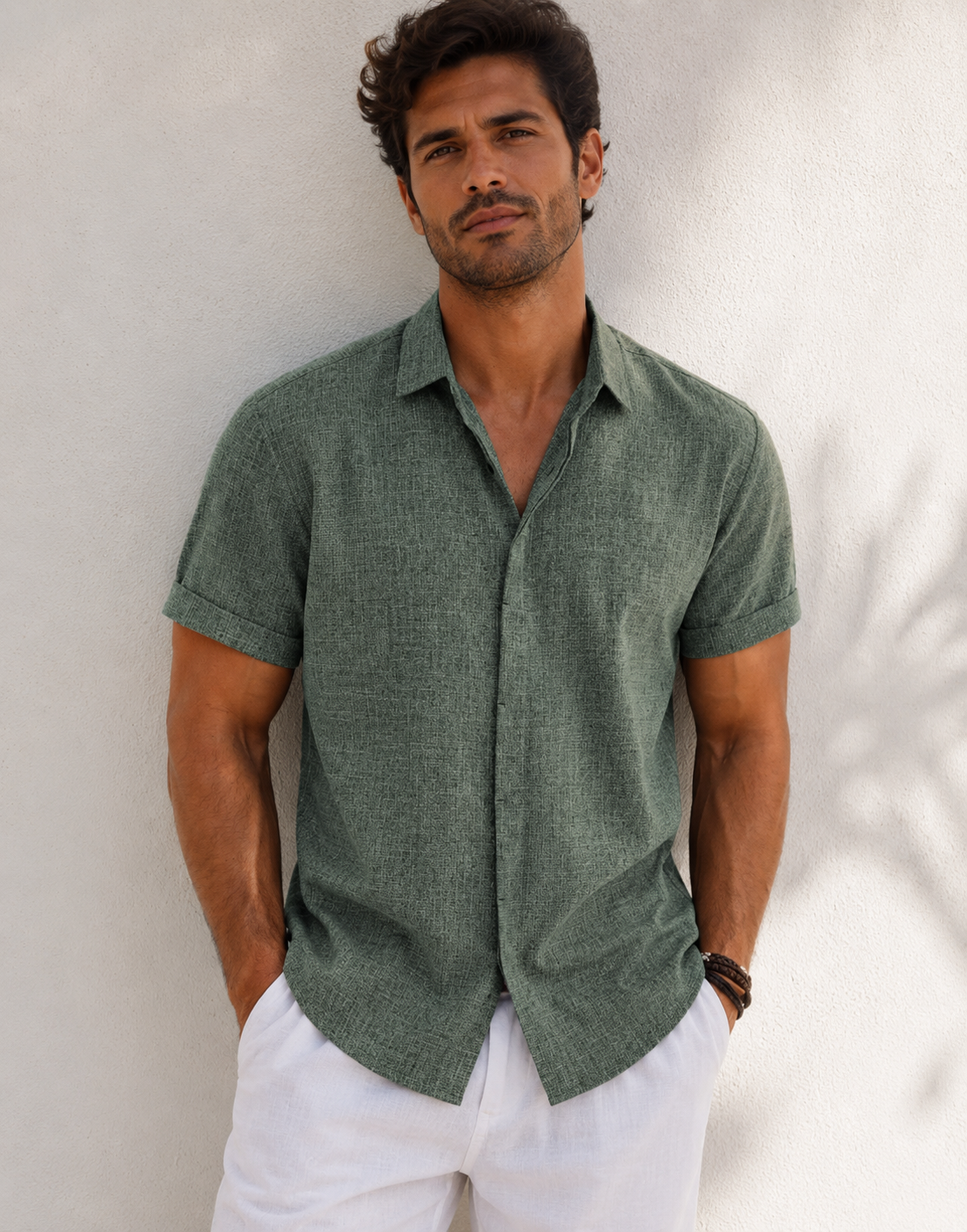 ALBERTO-CAMISA BOTONES MANGA CORTA