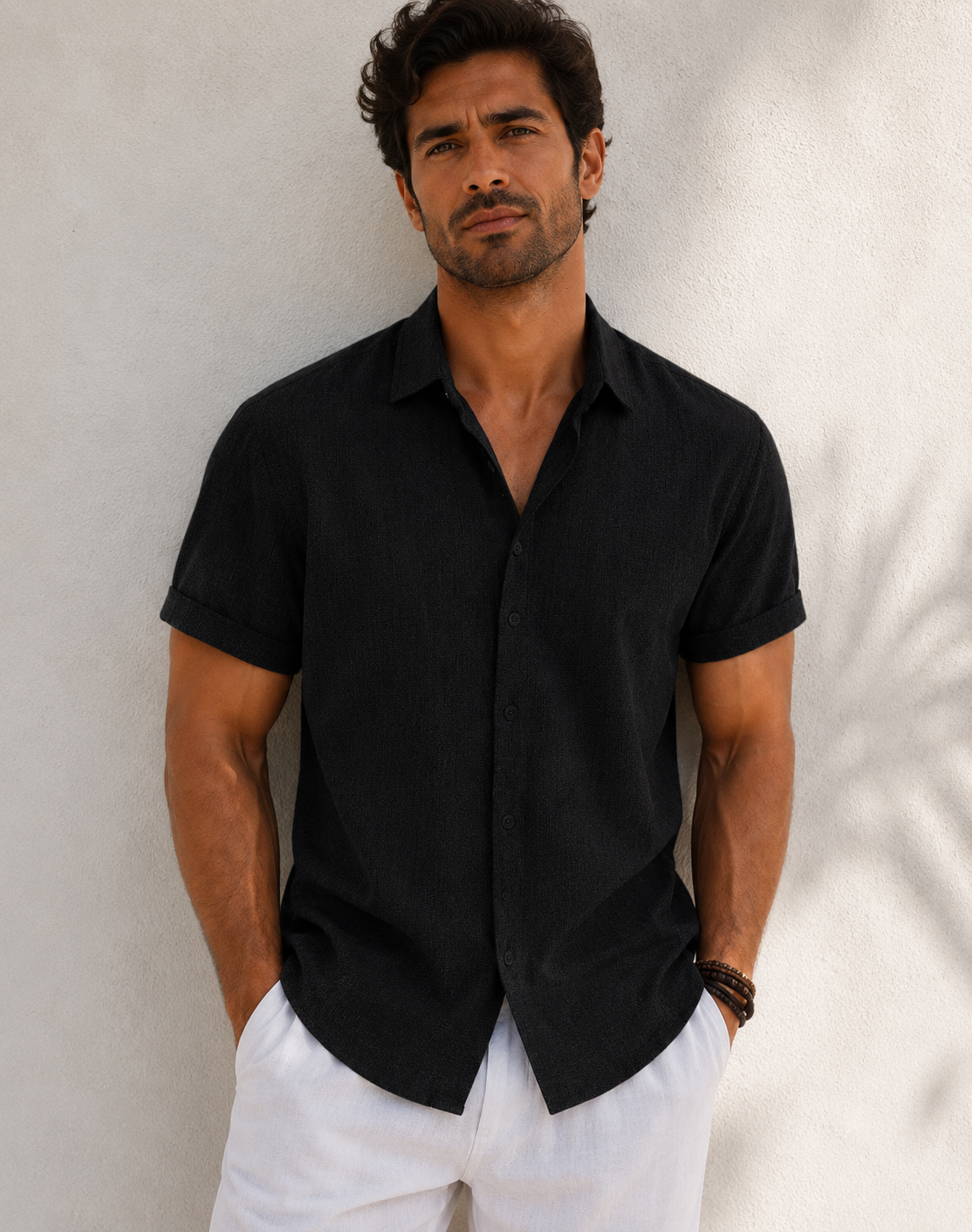 ALBERTO-CAMISA BOTONES MANGA CORTA