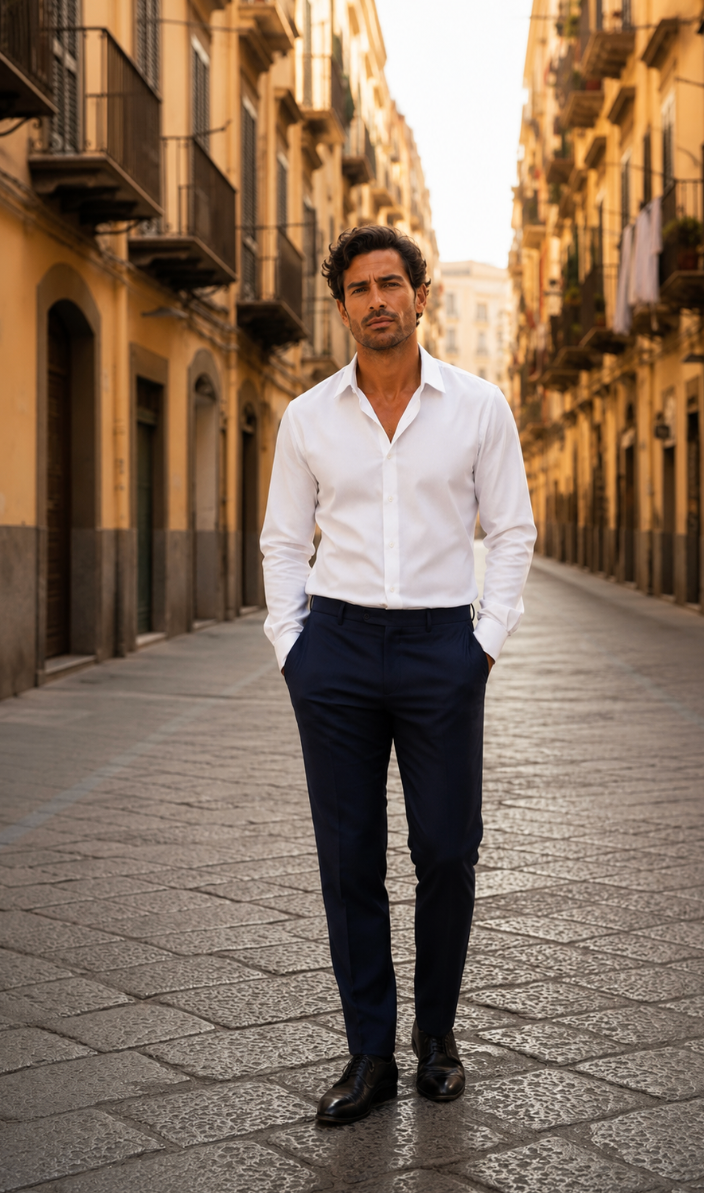 VICTOR-CAMISA LISA BLANCA