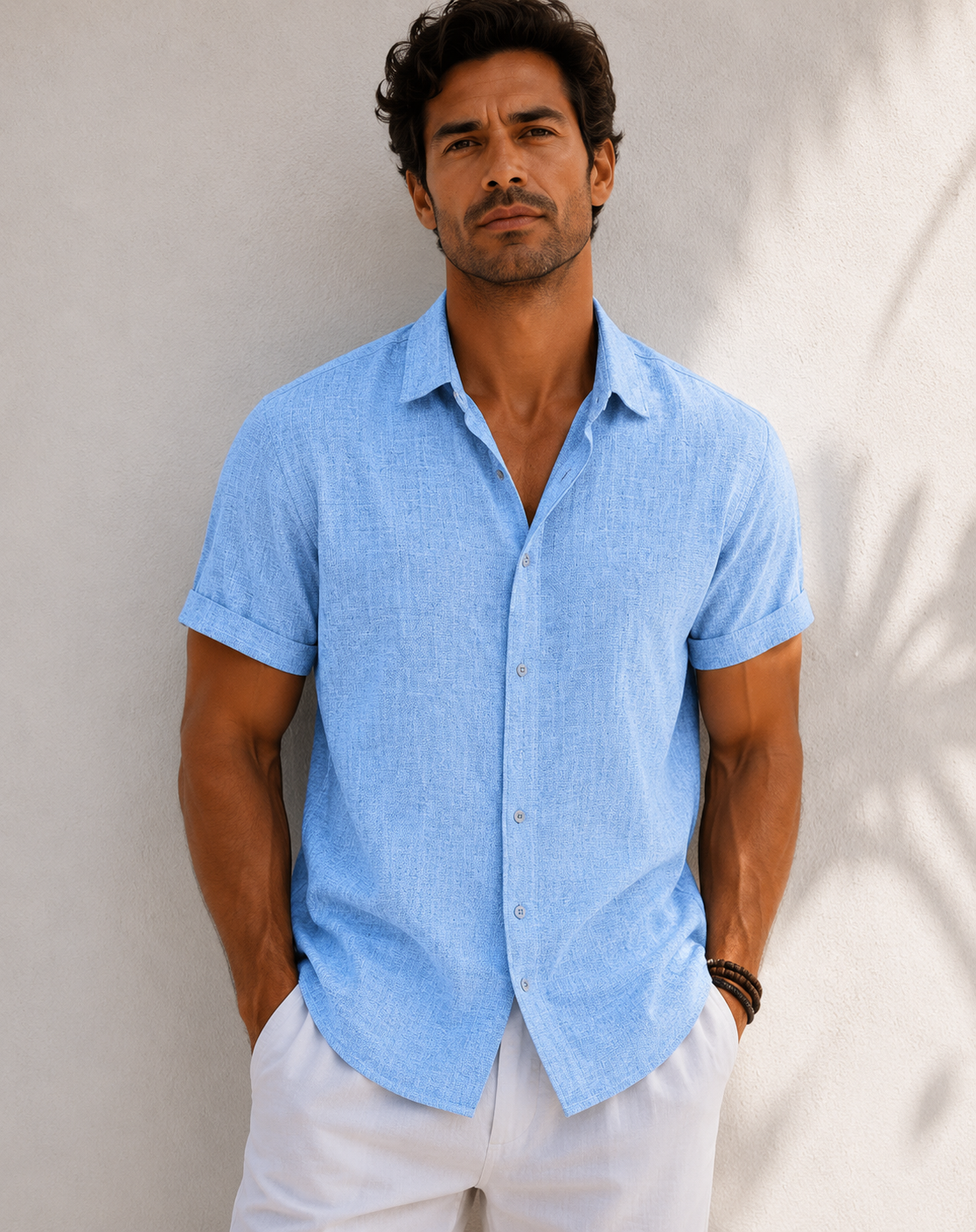 ALBERTO-CAMISA BOTONES MANGA CORTA